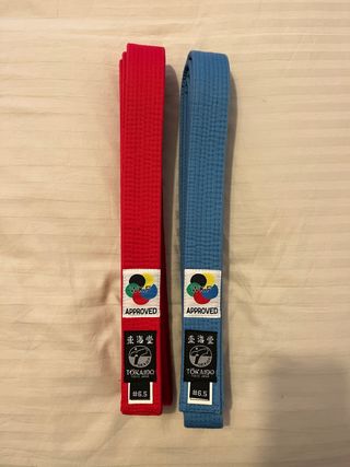Pack cinturones Karate Tokaido para competición