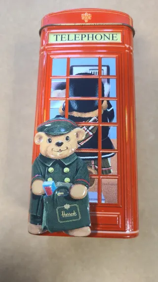 Porta monete in metallo Harrods anni 90