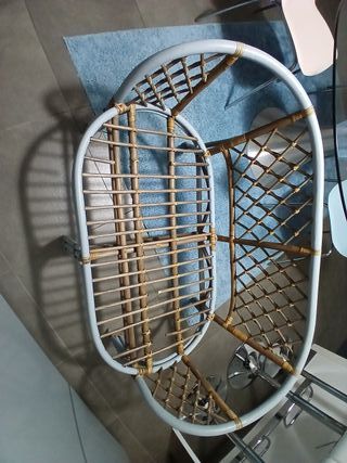 Divanetto Poltrona 2 Posti in Bambù e Rattan Vint