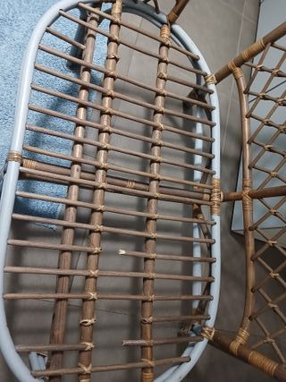 Divanetto Poltrona 2 Posti in Bambù e Rattan Vint