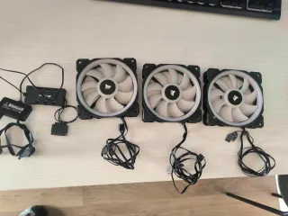 Ventiladores ll120 corsair.pqck de 3 ventiladores
