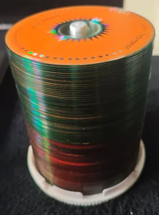 100 CD R 700mb Top Performance arancioni/rossi