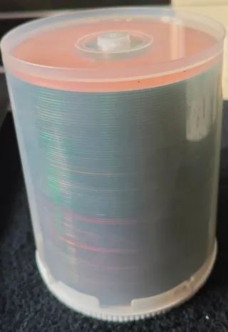 100 CD R 700mb Top Performance arancioni/rossi