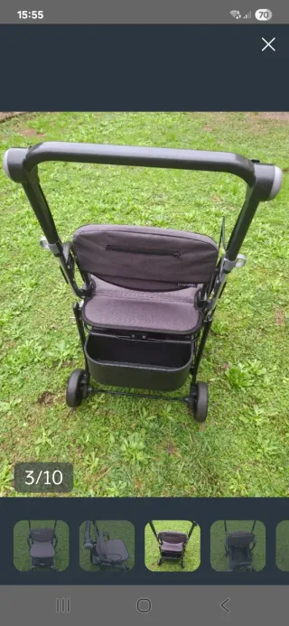 Carrito andador plegable