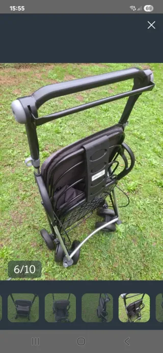 Carrito andador plegable