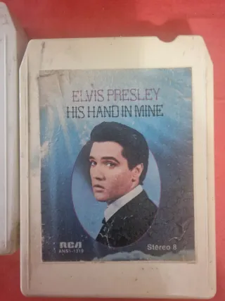 Elvis y Ray Charles 2 cartuchos de 8 pistas