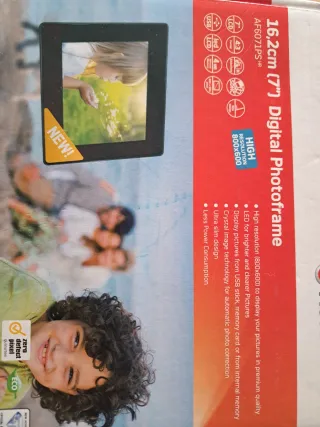 Marco de fotos digital Agfa de 7 pulgadas