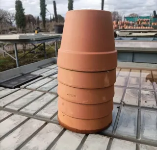 Set 5 Vasi Terracotta Diametro 16cm