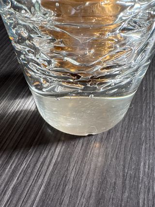 Jarrón Bohemia Vintage Cristal Dorado