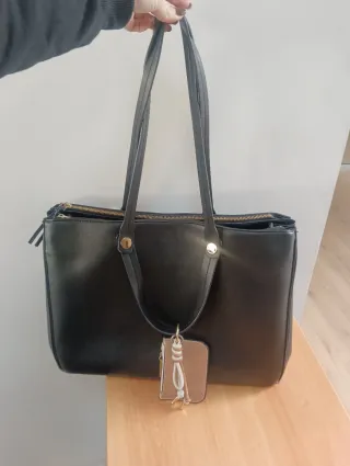 Bolso negro PC portátil grande