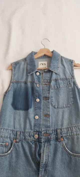 Vestido vaquero sin mangas,para verano