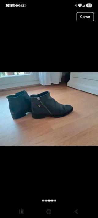 Botines negros de piel