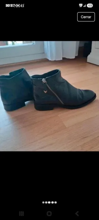 Botines negros de piel
