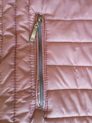 Chaquetón acolchado rosa