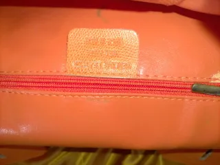 Borsa stile Hermes arancione in pelle