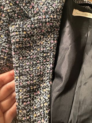 Chaqueta Tweed Gris Renatta&Go Old Money