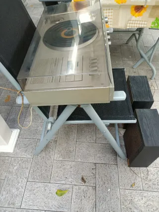 Giradischi vintage philips1210 con radio cassette