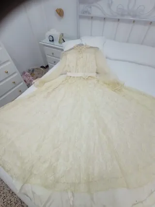 Vestido de novia vintage de 1979