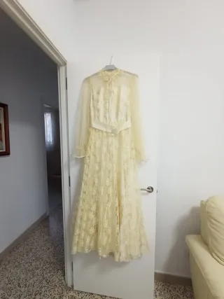 Vestido de novia vintage de 1979