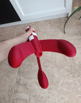 Cohete Tintín Rojo y Blanco