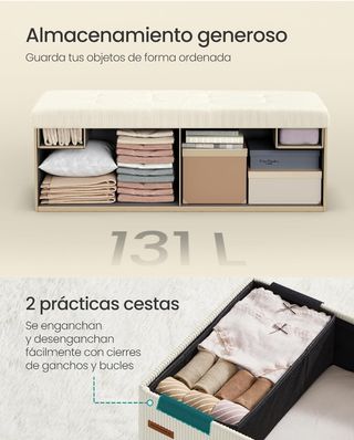 SONGMICS Puff Almacenaje