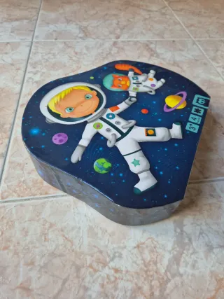 Puzzle Infantil Astronauta y Gato Espacial