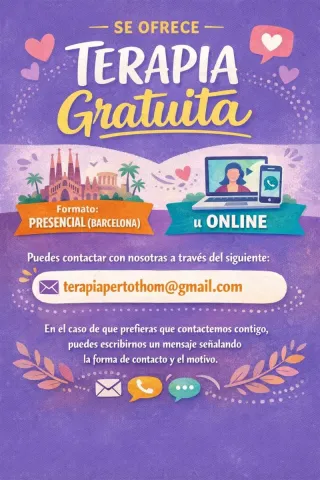 Se ofrece terapia gratuita