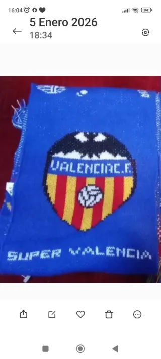 Bufanda de valencia cf