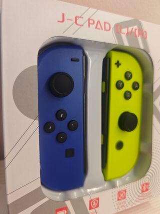 Mando Nintendo Switch Joy Colores Amarillo y Azul