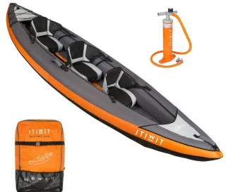 ITIWIT Kayak/Canoa hinchable 2/3 plazas con extras