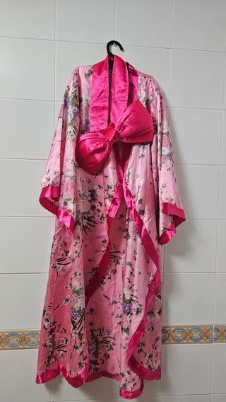 Disfraz kimono japonés japonesa niña talla 10-12