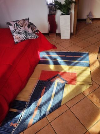 Tappeto kilim fatto a mano con cottone