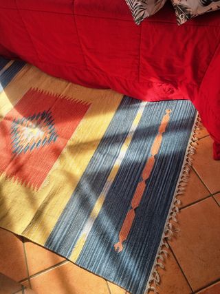 Tappeto kilim fatto a mano con cottone