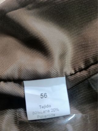 Abrigo marrón mujer