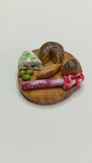 Miniature rustiche di cibo