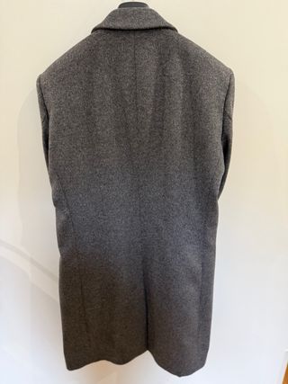 Abrigo BOSS lana virgen y cachemira gris T48