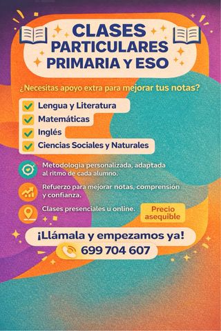 Clases Particulares Primaria y ESO