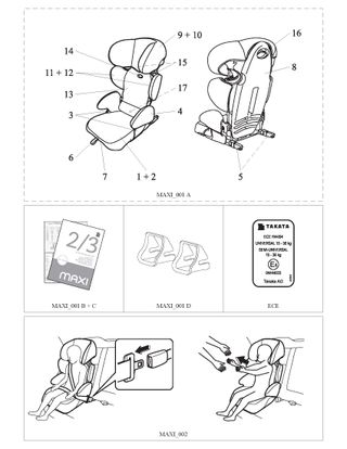 Silla Coche Takata Maxi Grupo 2/3