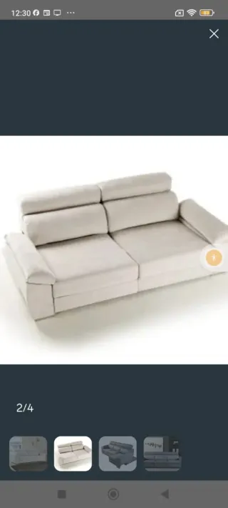 Sofá santorini beige tela garantía A solo 1000 €