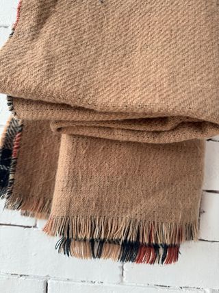 Bufanda reversible tonos marrón