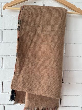 Bufanda reversible tonos marrón