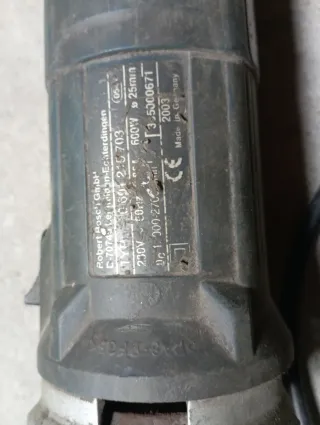 AMOLADORA RECTA MOD. GGS 27 LC 600 W