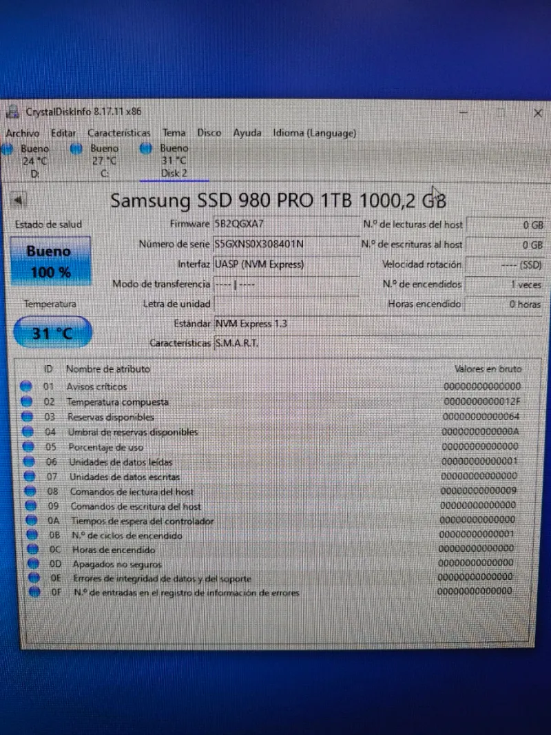 SSD Samsung 980 PRO 1TB NVMe M.2 afbeelding 2