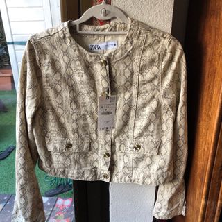 Chaqueta de vestir estilo torera estampada