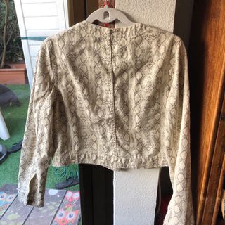 Chaqueta de vestir estilo torera estampada