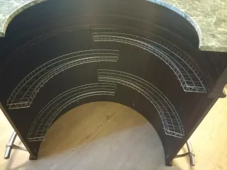 Bancone stile bar 800 da interno con sgabelli