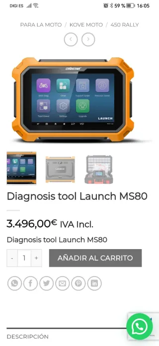 Escaner diagnóstico MS80