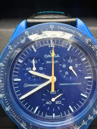 Omega X Swatch MISSION TO THE MOON Neptune Gold