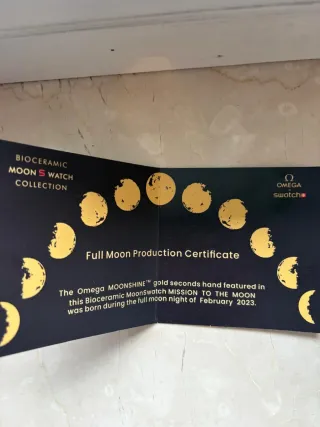 Omega X Swatch MISSION TO THE MOON Neptune Gold