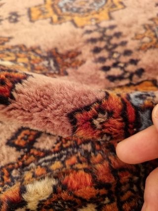 Tappeto persiano annodato a mano con seta